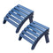 VEVOR Adirondack Ottoman 2 Set 18.7L x 18.9W x 13.8H Inch HDPE Footrest Blue