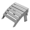 VEVOR Adirondack Ottoman 16.9L x 18.9W x 13H Inch HDPE Folding Footrest Gray