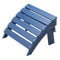 VEVOR Adirondack Ottoman 15.7L x 18.9W x 13H Inch HDPE Folding Footrest Blue