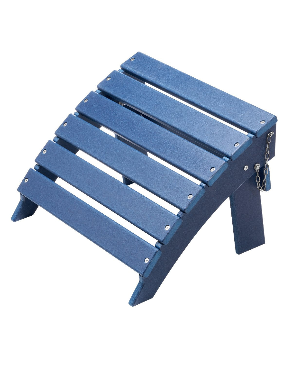 VEVOR Adirondack Ottoman 15.7L x 18.9W x 13H Inch HDPE Folding Footrest Blue 