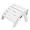 VEVOR Adirondack Ottoman 17.7L x 19.7W x 13.8H Inch HDPE Folding Footrest White