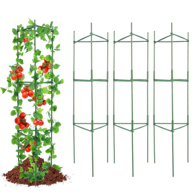 VEVOR 6 Packs Tomato Cages for Garden 48" Tomato Plant Stakes Support Cage 