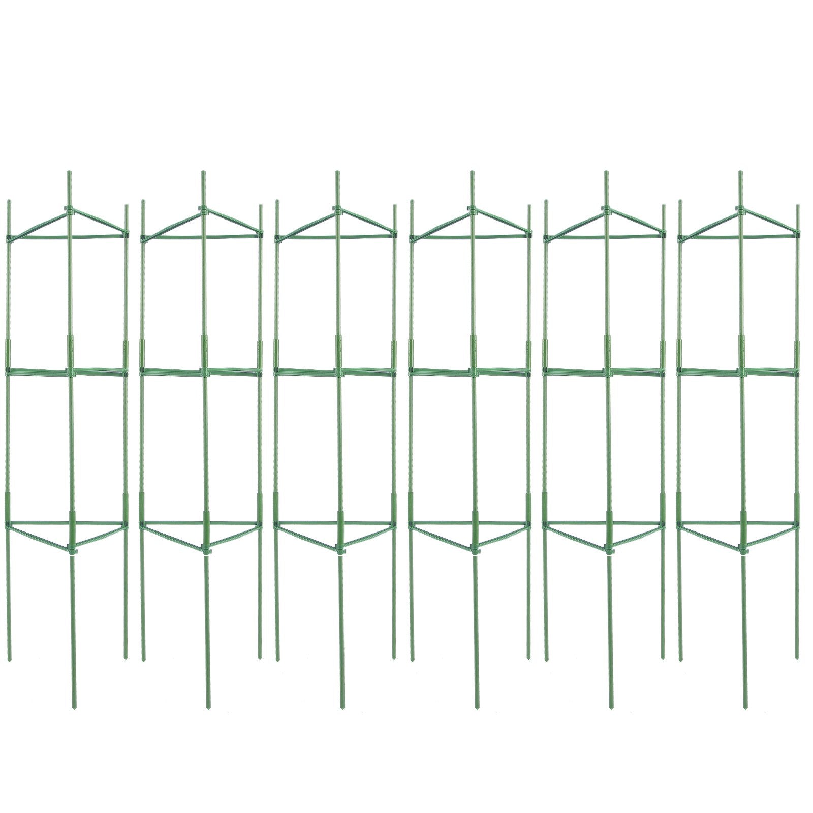 VEVOR 6 Packs Tomato Cages for Garden 48" Tomato Plant Stakes Support Cage 