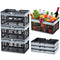 VEVOR Foldable Shopping Basket Portable Grocery Basket 3PCS 16L with Handle