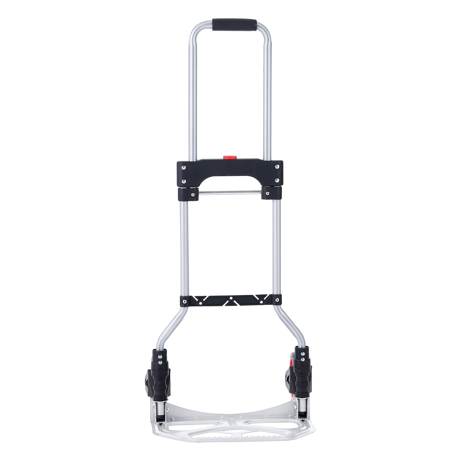 VEVOR Folding Hand Truck, 176 lbs Load Capacity, Aluminum Portable Cart, Convertible Hand Truck and Dolly with Telescoping Handle and Rubber Wheels, Ultra Lightweight Super Strong for Moving Warehouse 