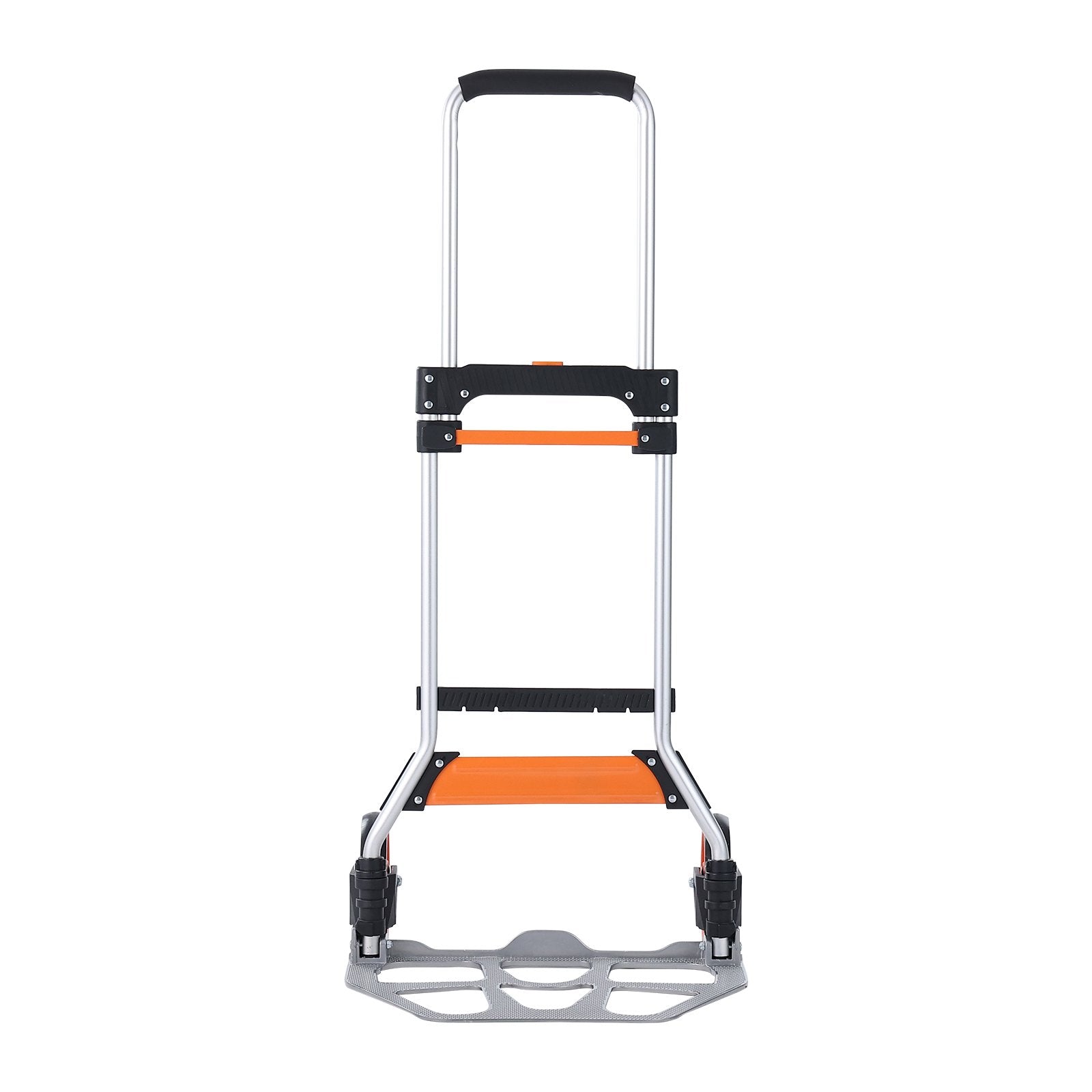 VEVOR Folding Hand Truck, 275 lbs Load Capacity, Aluminum Portable Cart, Convertible Hand Truck and Dolly with Telescoping Handle and PP+TPR Wheels, Ultra Lightweight Super Strong for Moving Warehouse 