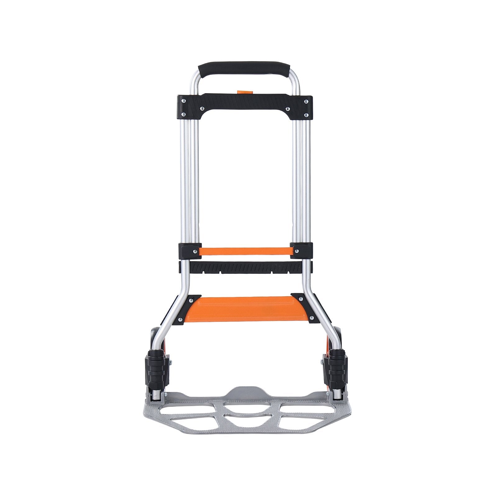 VEVOR Folding Hand Truck, 275 lbs Load Capacity, Aluminum Portable Cart, Convertible Hand Truck and Dolly with Telescoping Handle and PP+TPR Wheels, Ultra Lightweight Super Strong for Moving Warehouse 