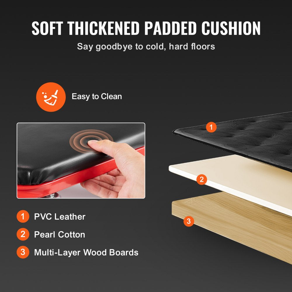 VEVOR 36 in Foldable Z Garage Creeper Mechanic Creeper Stool 300 lbs Capacity 