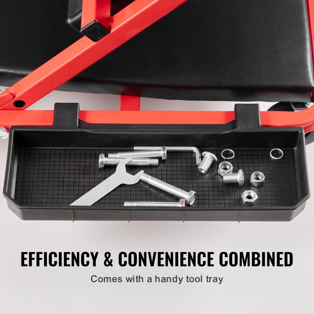 VEVOR 36 in Foldable Z Garage Creeper Mechanic Creeper Stool 300 lbs Capacity 