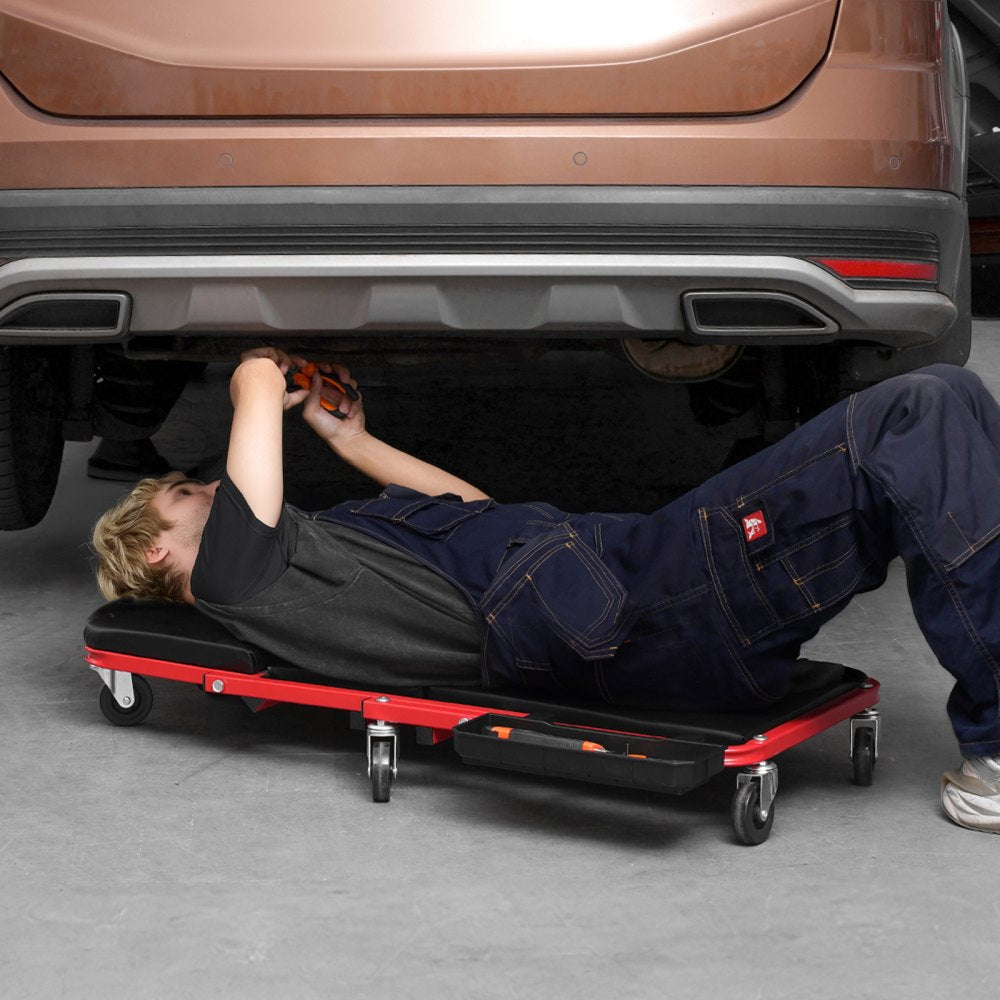 VEVOR 36 in Foldable Z Garage Creeper Mechanic Creeper Stool 300 lbs Capacity 