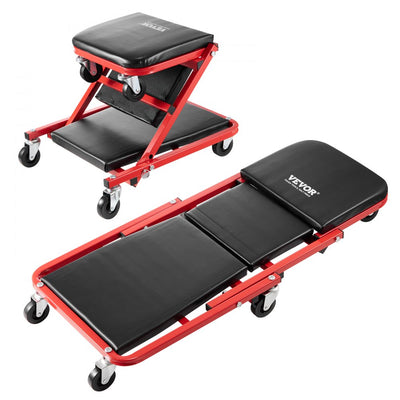 VEVOR 36 in Foldable Z Garage Creeper Mechanic Creeper Stool 300 lbs Capacity 