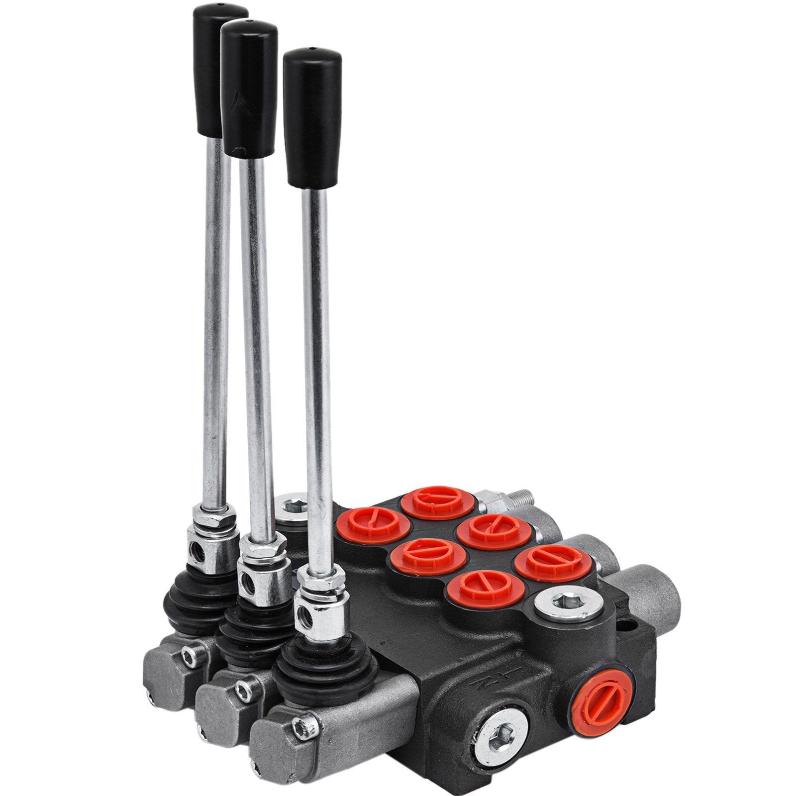 VEVOR 3 Spool Hydraulic Control Valve 11GPM Hydraulic Directional Control Valve Double Acting Hydraulic Valve for Tractors Loaders Tanks 