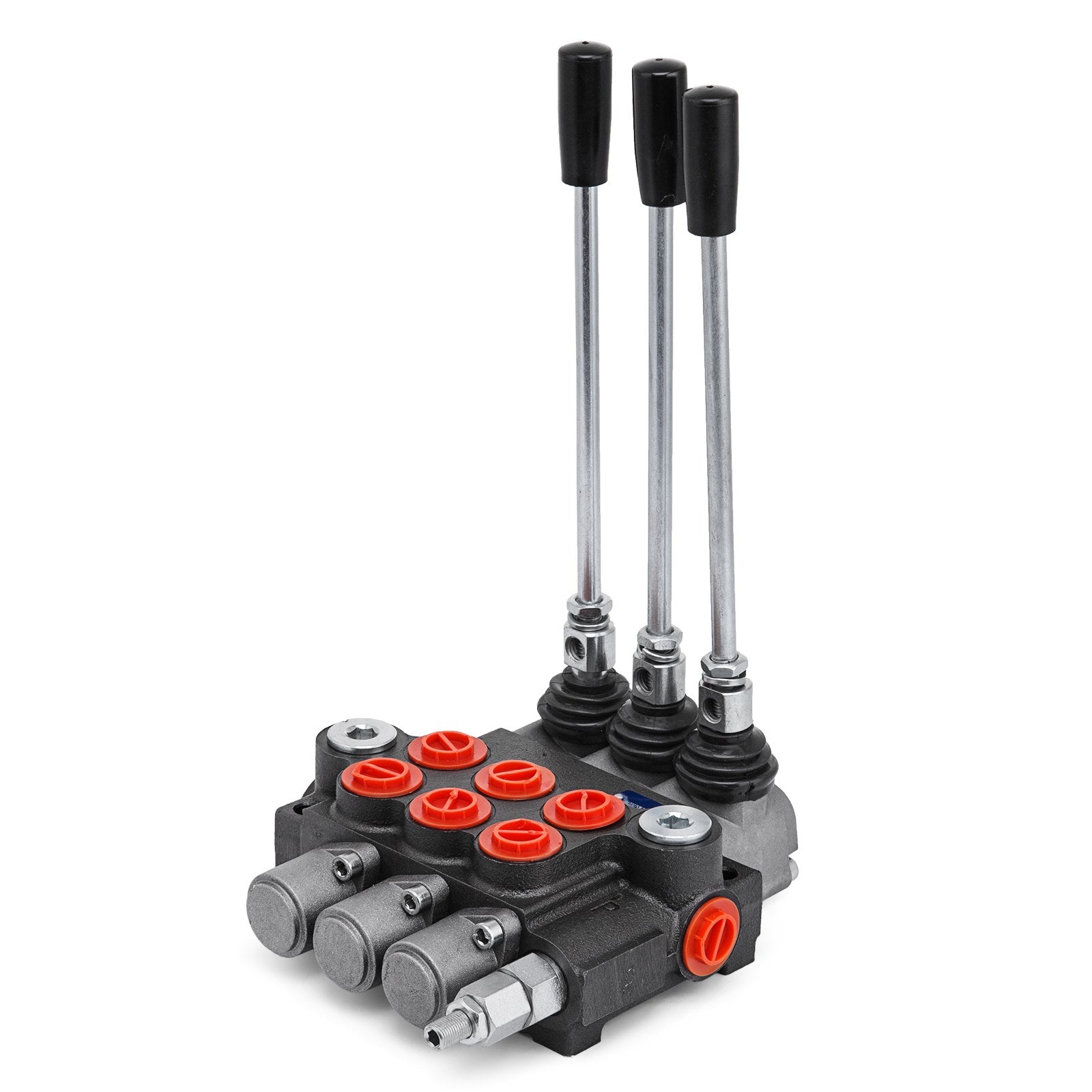 VEVOR 3 Spool Hydraulic Control Valve 11GPM Hydraulic Directional Control Valve Double Acting Hydraulic Valve for Tractors Loaders Tanks 