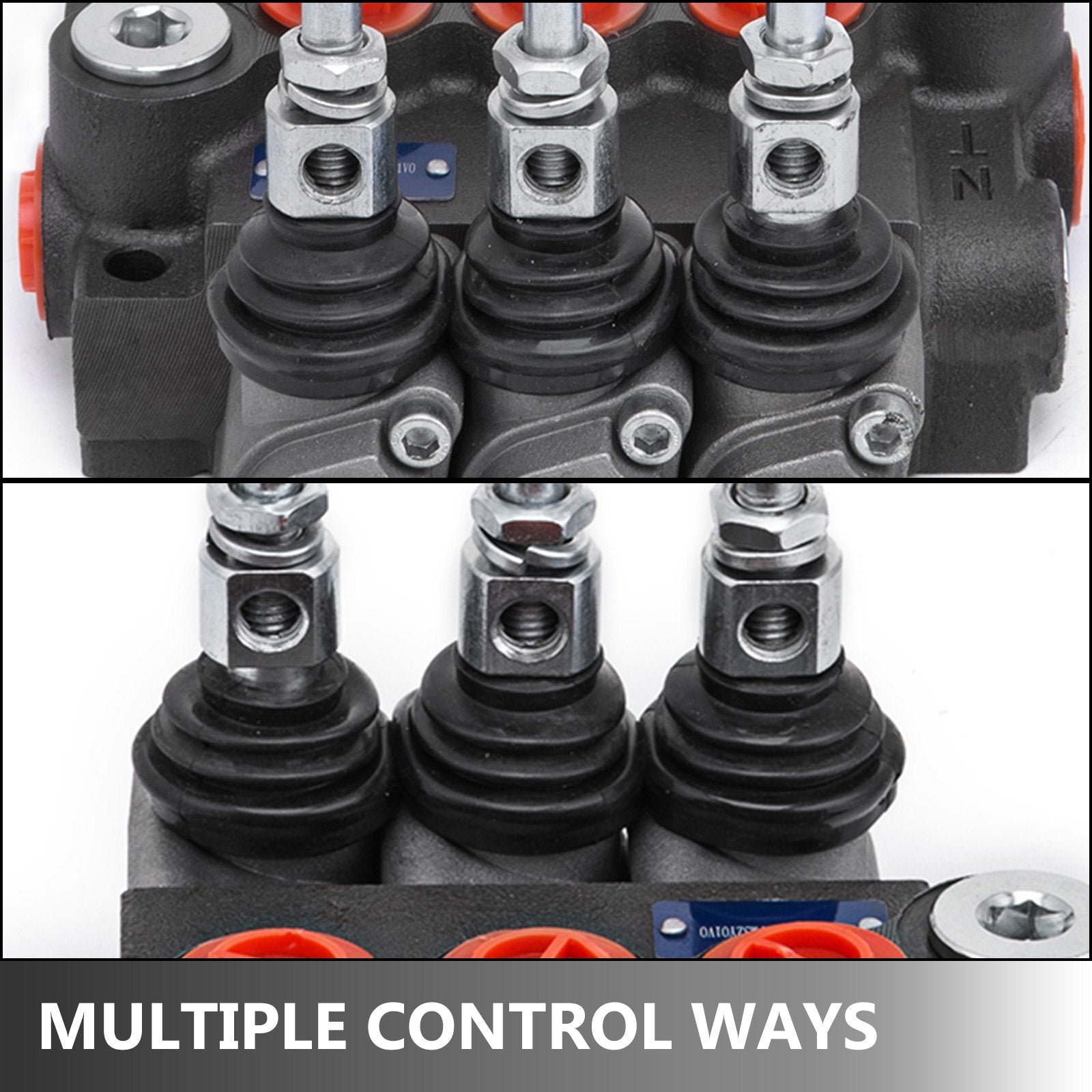 VEVOR 3 Spool Hydraulic Control Valve 11GPM Hydraulic Directional Control Valve Double Acting Hydraulic Valve for Tractors Loaders Tanks 