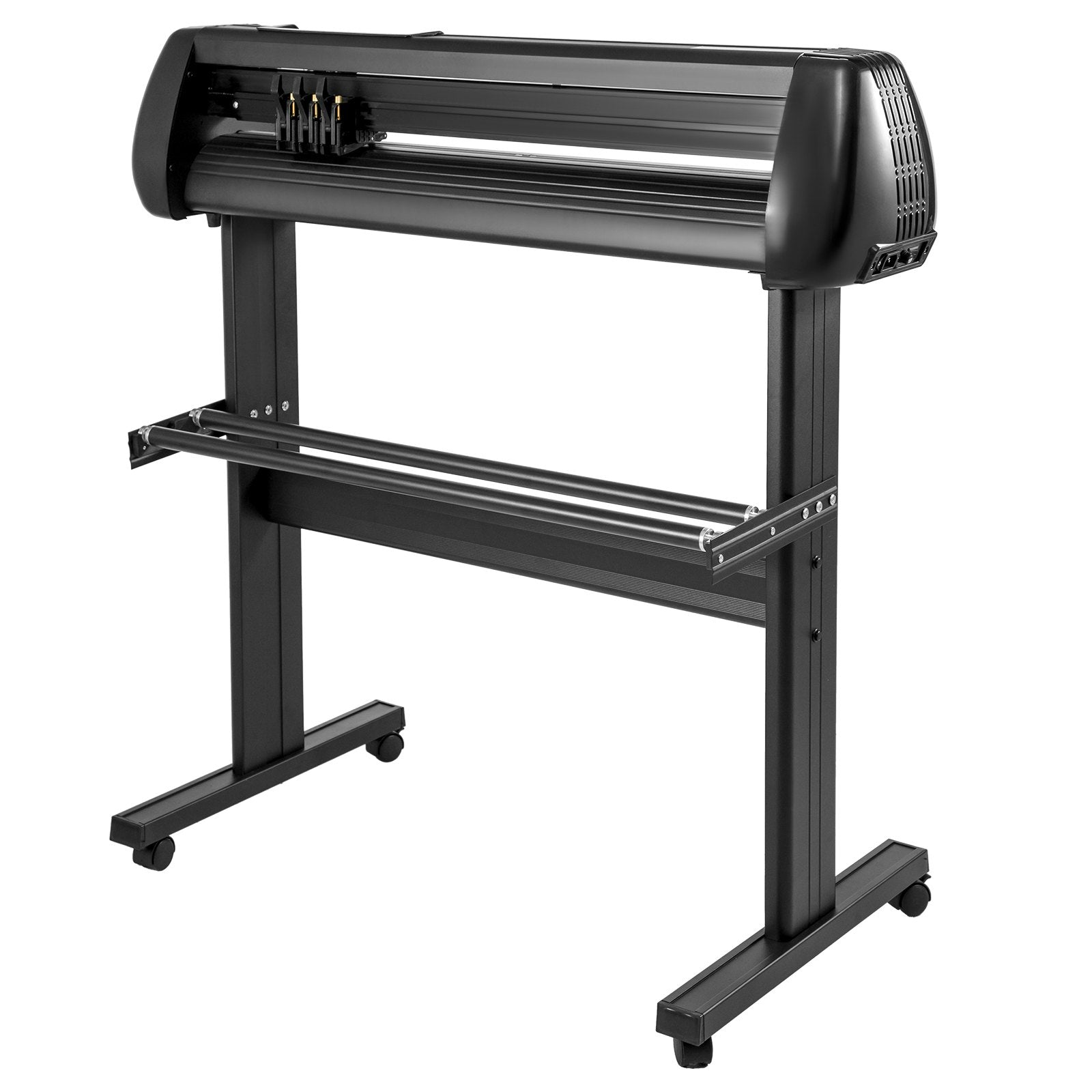 VEVOR Vinyl Cutter, 34 inch Vinyl Cutter Machine 870mm Paper Feed Vinyl Plotter with Floor Stand, Cutting Plotter Machine Adjustable Speed SignMaster Software for Sign Making Labels Windows 