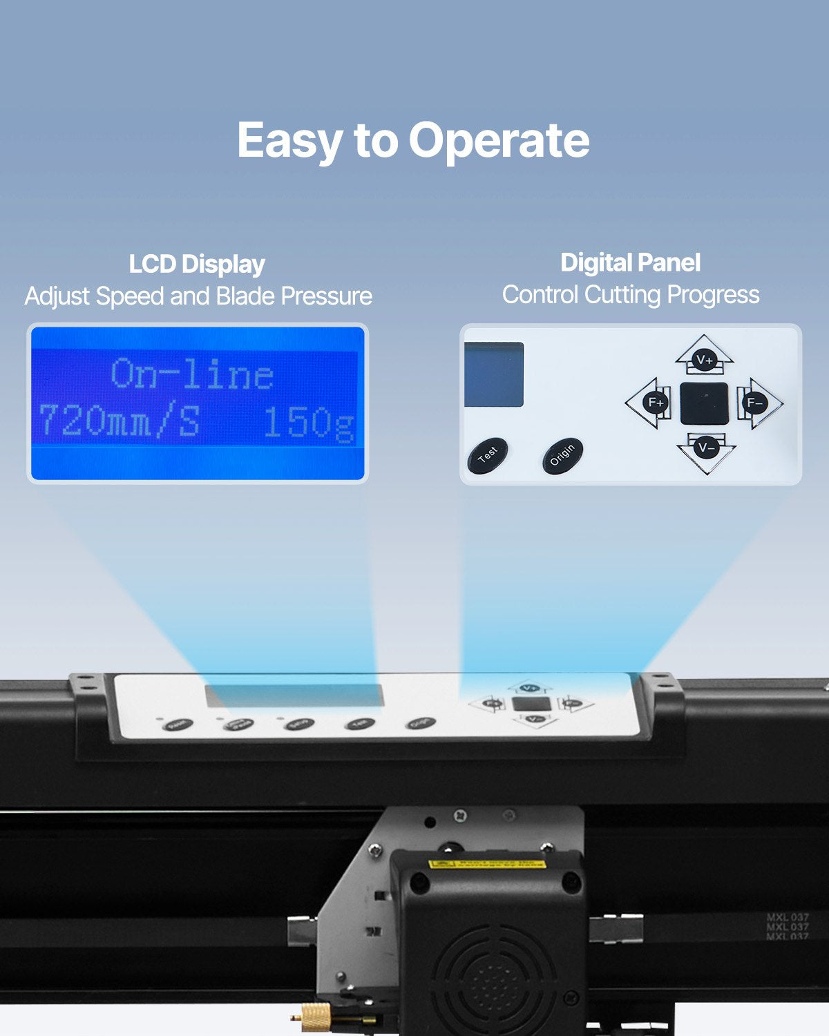 VEVOR Vinyl Cutter Machine, 28in / 720mm, LED Plotter Printer, Precise Manual Positioning, Softwares Support MAC and Windows Systems, Adjustable Force and Speed, Floor Stand for Making Sign Label 