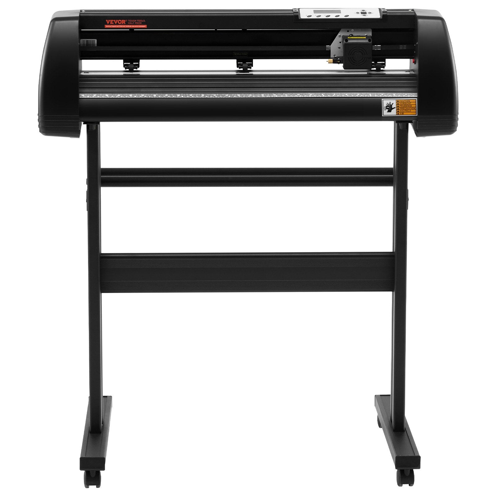 VEVOR Vinyl Cutter Machine, 28in / 720mm, LED Plotter Printer, Precise Manual Positioning, Softwares Support MAC and Windows Systems, Adjustable Force and Speed, Floor Stand for Making Sign Label 