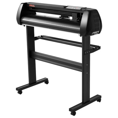 VEVOR Vinyl Cutter Machine, 34in Offline Bluetooth Cutting Plotter Machine, 400in/10m Steel Roller Shaft Adjustable Speed Force, SignMaster Software Tool DIY Craft Kit for Sign Making Windows & Mobile 