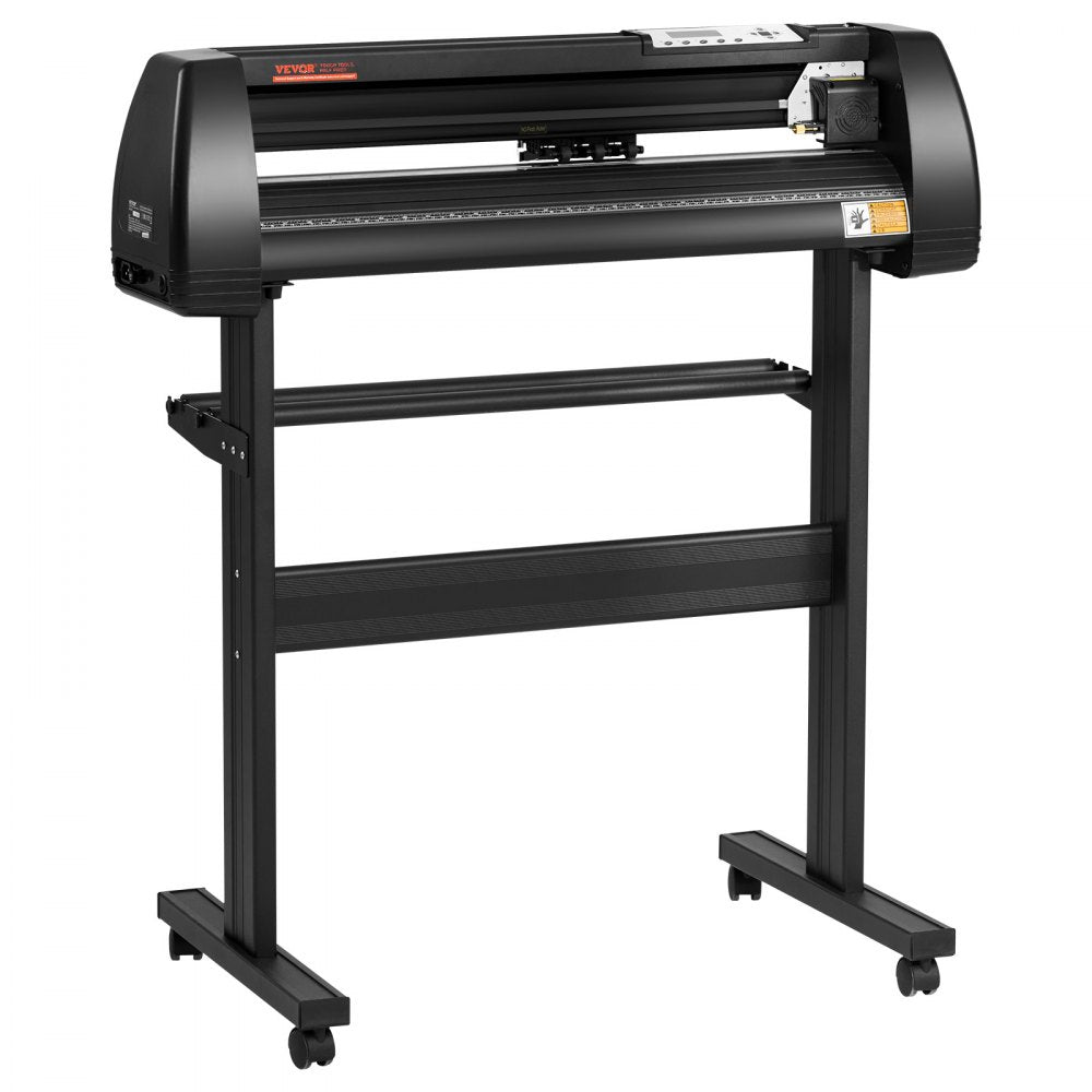 VEVOR Vinyl Cutter Machine, 28inch Vinyl Plotter, LCD Display Plotter Cutter, Adjustable Double-Spring Pinch Rollers Sign Cutting Plotter, Plotter with Signmaster Software for Design and Cut 