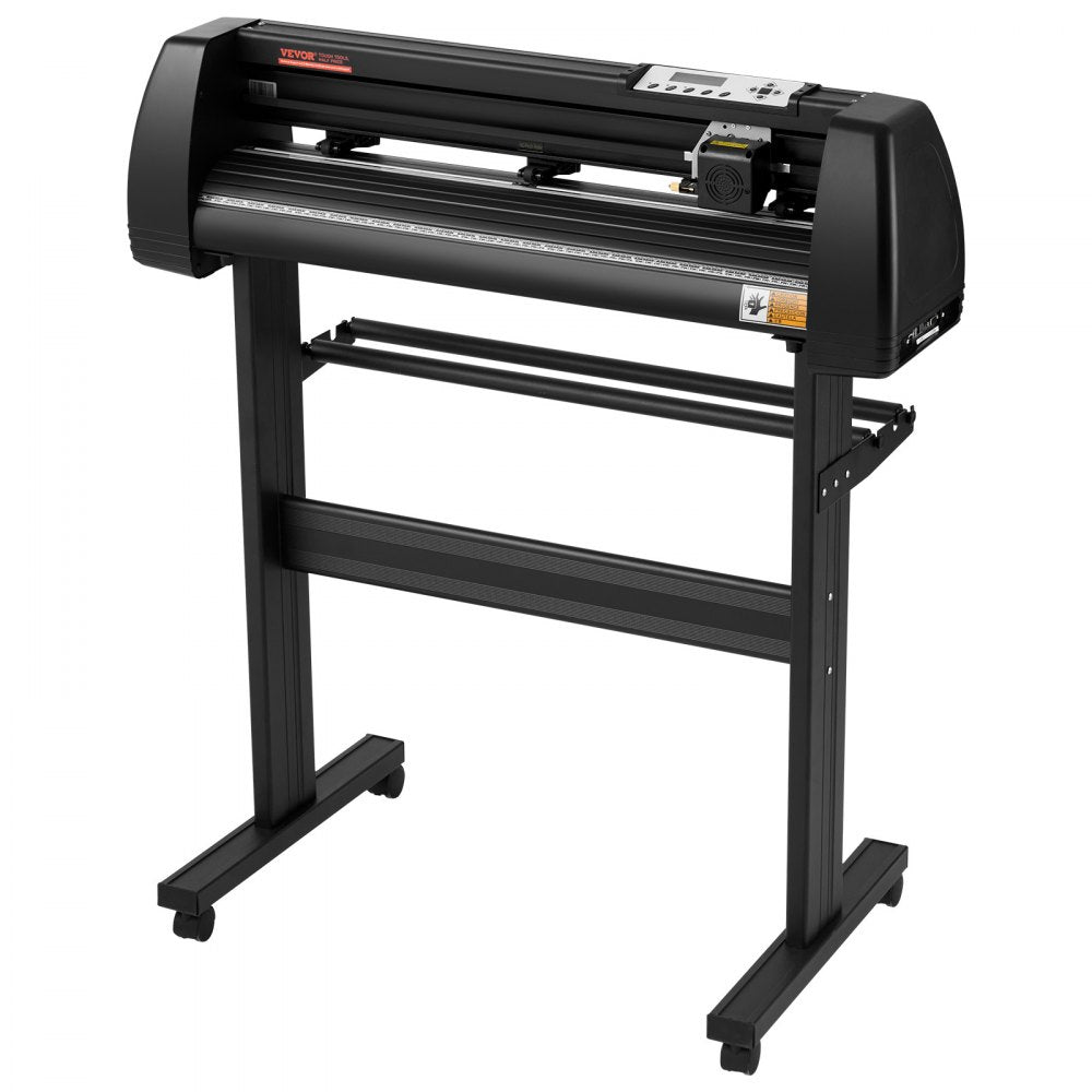 VEVOR Vinyl Cutter Machine, 28inch Vinyl Plotter, LCD Display Plotter Cutter, Adjustable Double-Spring Pinch Rollers Sign Cutting Plotter, Plotter with Signmaster Software for Design and Cut 