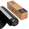 Heat Transfer Vinyl HTV Roll 12 in x 70 ft, Glossy Black Iron-On Vinyl for T-Shirts, Hats & Crafts