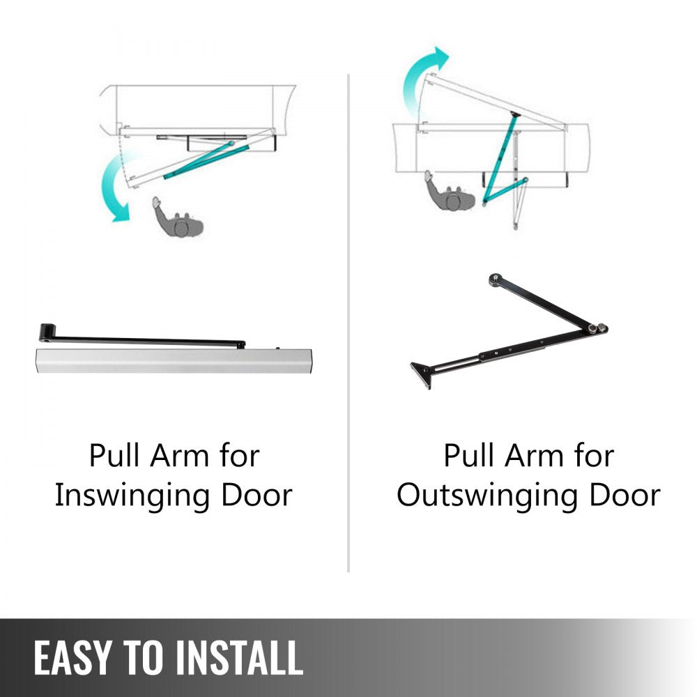 Vevor Automatic Door Opener Handicap Door Opener 120 Degrees + Access Controller 
