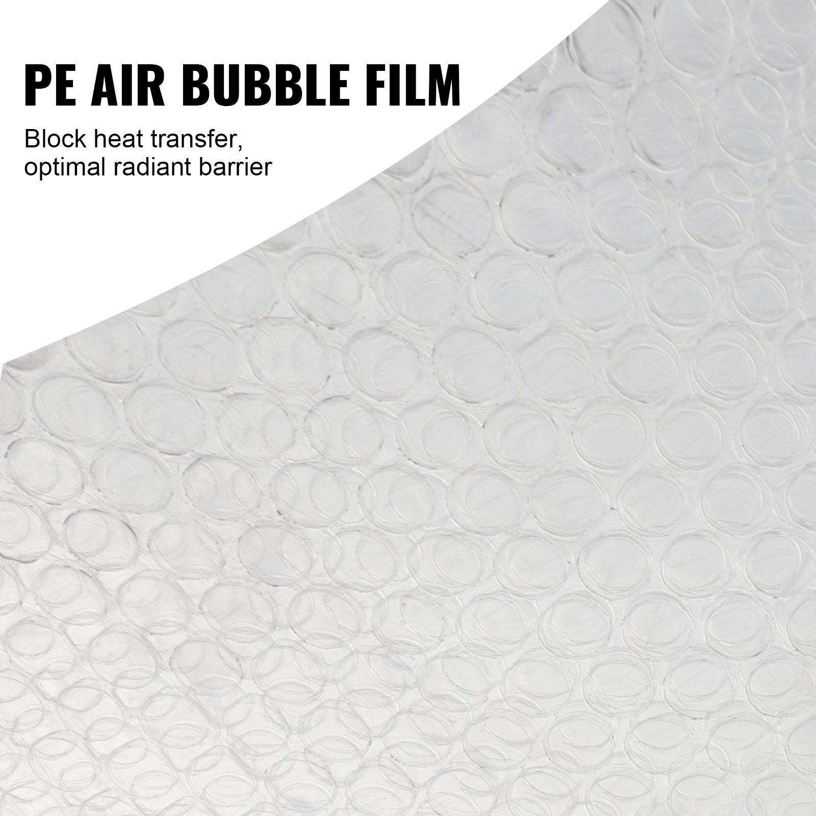 VEVOR Double Reflective Insulation Roll Air Bubble Film Radiant 48 in x 10 ft 