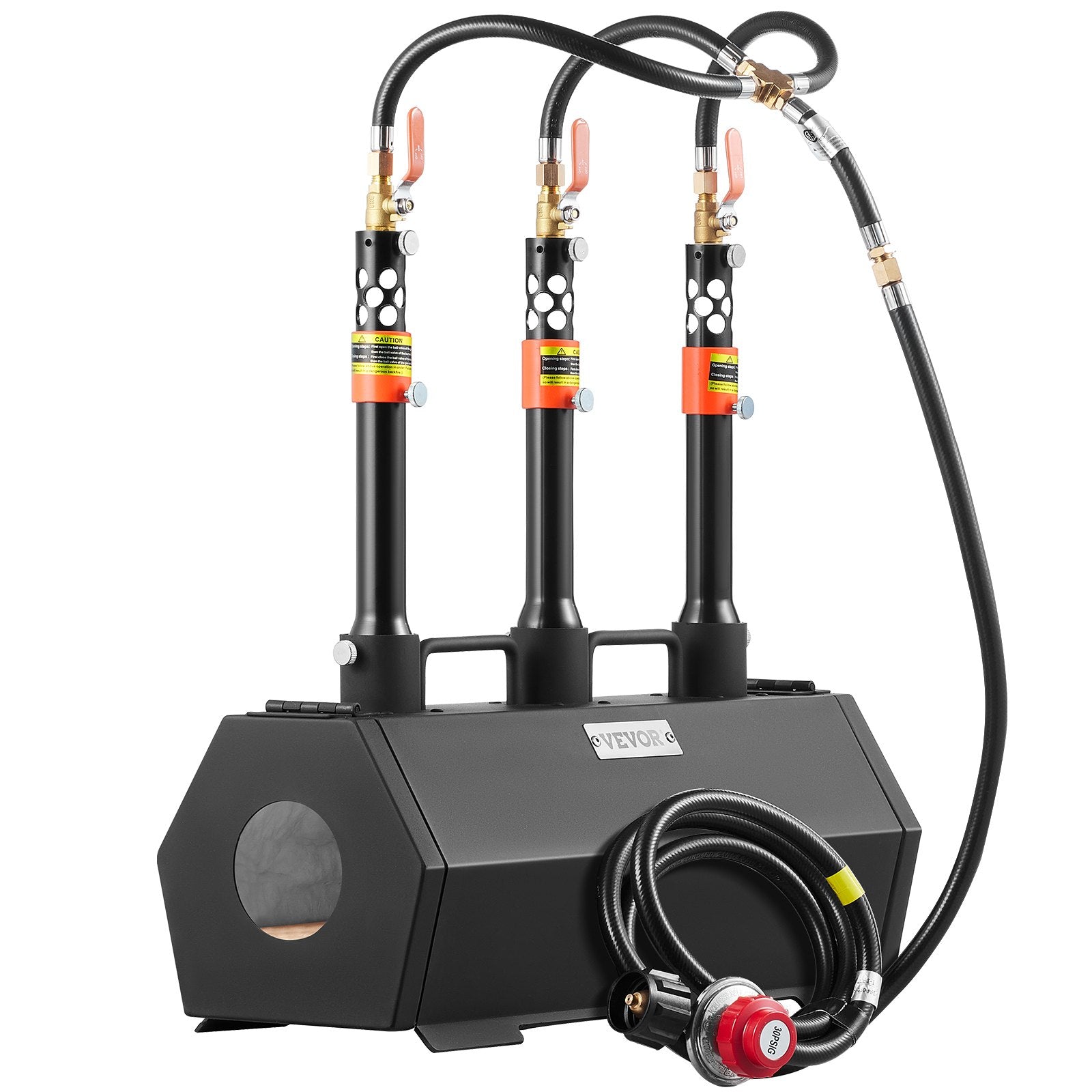 VEVOR Portable Propane Forge 3 Burner Farrier Forge 2600? Tool Knife Metal Forge 