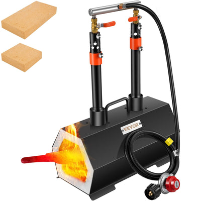 VEVOR Propane Forge Farrier Forge Double Burner Tool Knife Making Blacksmithing 