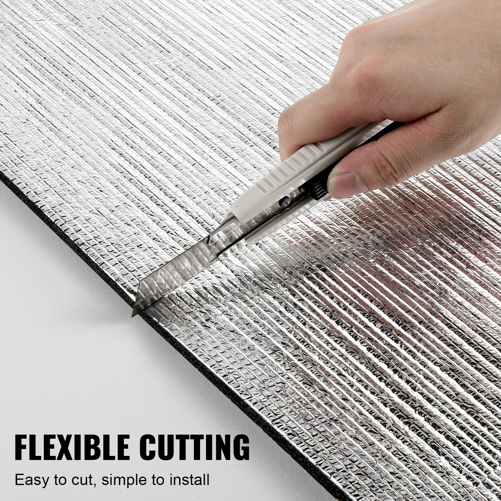 VEVOR Insulation Roll Aluminum Foil XPE Foam Core Radiant Barrier 40 in x 5 ft 