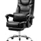 VEVOR Executive Chair High Back Office Chair with Footrest Lumbar Pillow Black