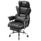 VEVOR Executive Office Chair High Back Chair Footrest & Removable Armrests Black
