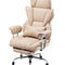 VEVOR Executive Office Chair High Back Chair Footrest & Removable Armrests Brown