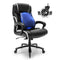 VEVOR Heavy Duty Executive Office Chair with Cutting-edge Adjustable Lumbar Support for Long Hours, Big and Tall 400lbs Office Chair, Wide Thick Padded Strong Metal Base Quiet Wheels