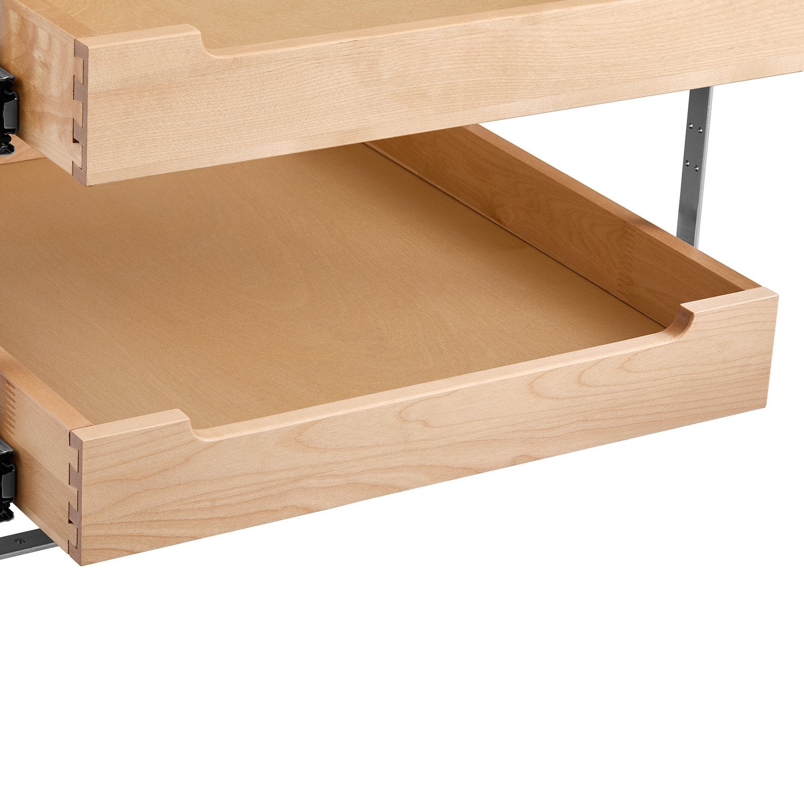 VEVOR 2Tier Pull Out Cabinet Organizer Soft Close Slideout Wood Drawer 17"W x 21"D 