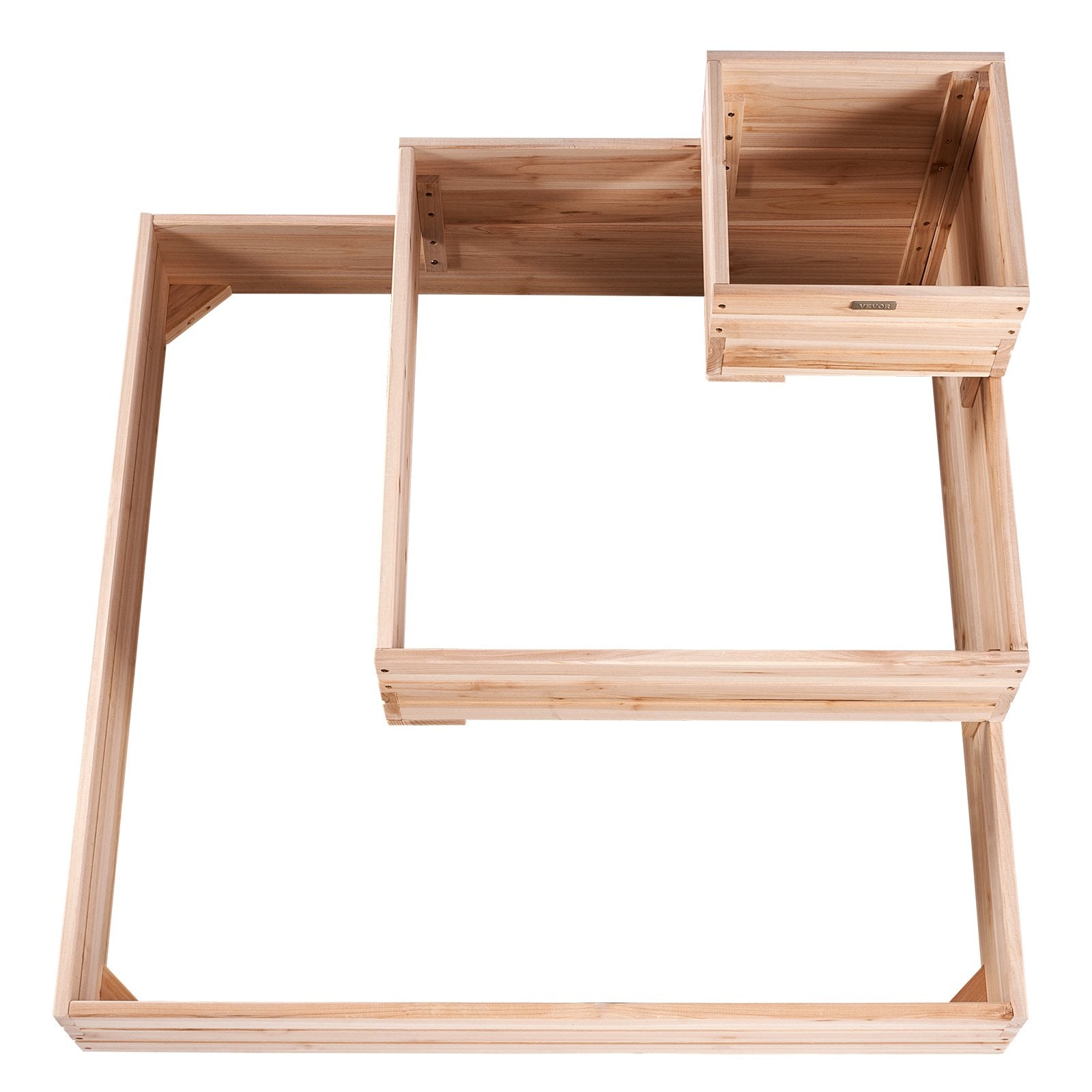VEVOR Wooden Raised Garden Bed Planter Box 44.5x44.5x20.1" Flower Vegetable Herb 