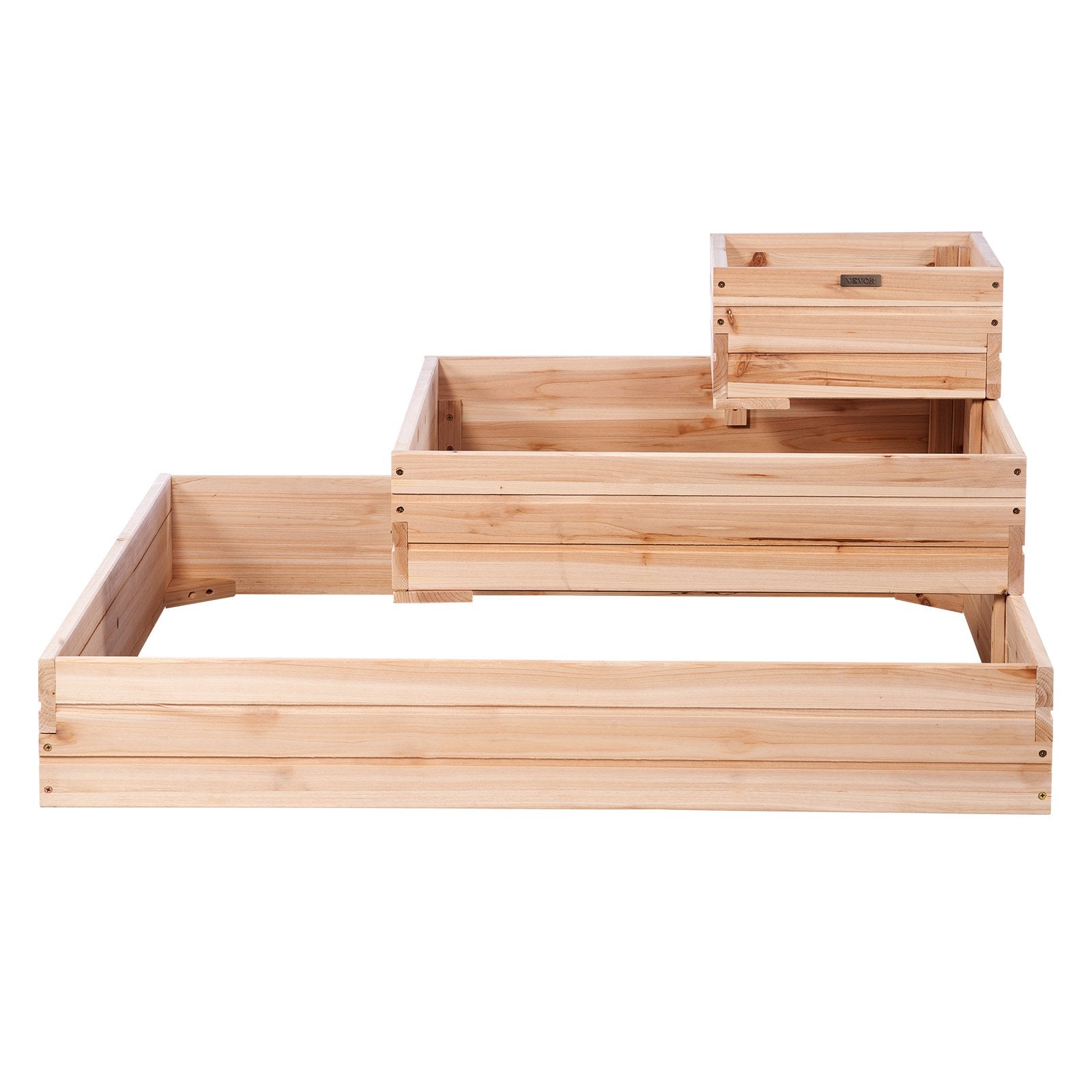 VEVOR Wooden Raised Garden Bed Planter Box 44.5x44.5x20.1" Flower Vegetable Herb 