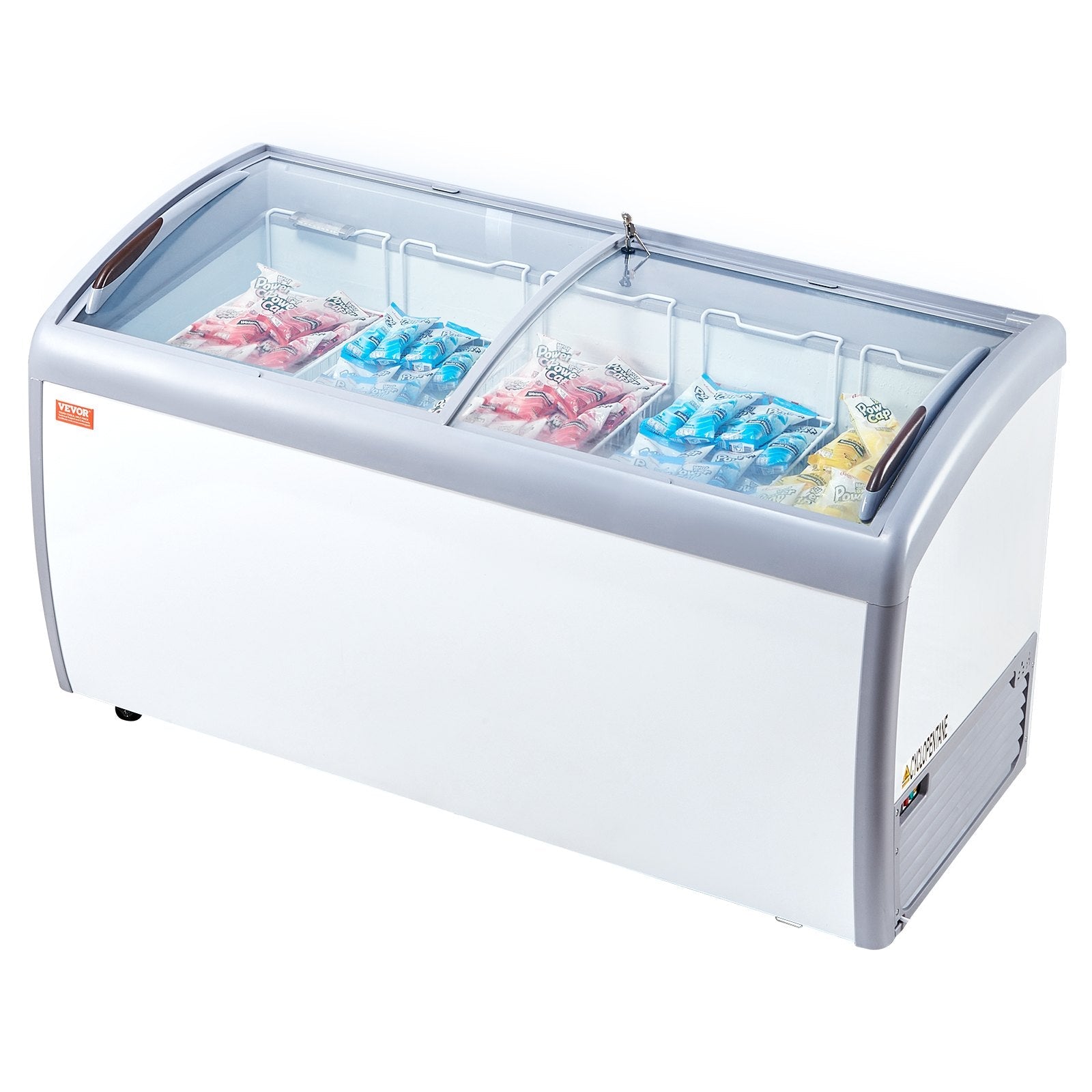 VEVOR 16.3Cu.ft Commercial Ice Cream Display Case Gelato Dipping Freezer Cabinet 