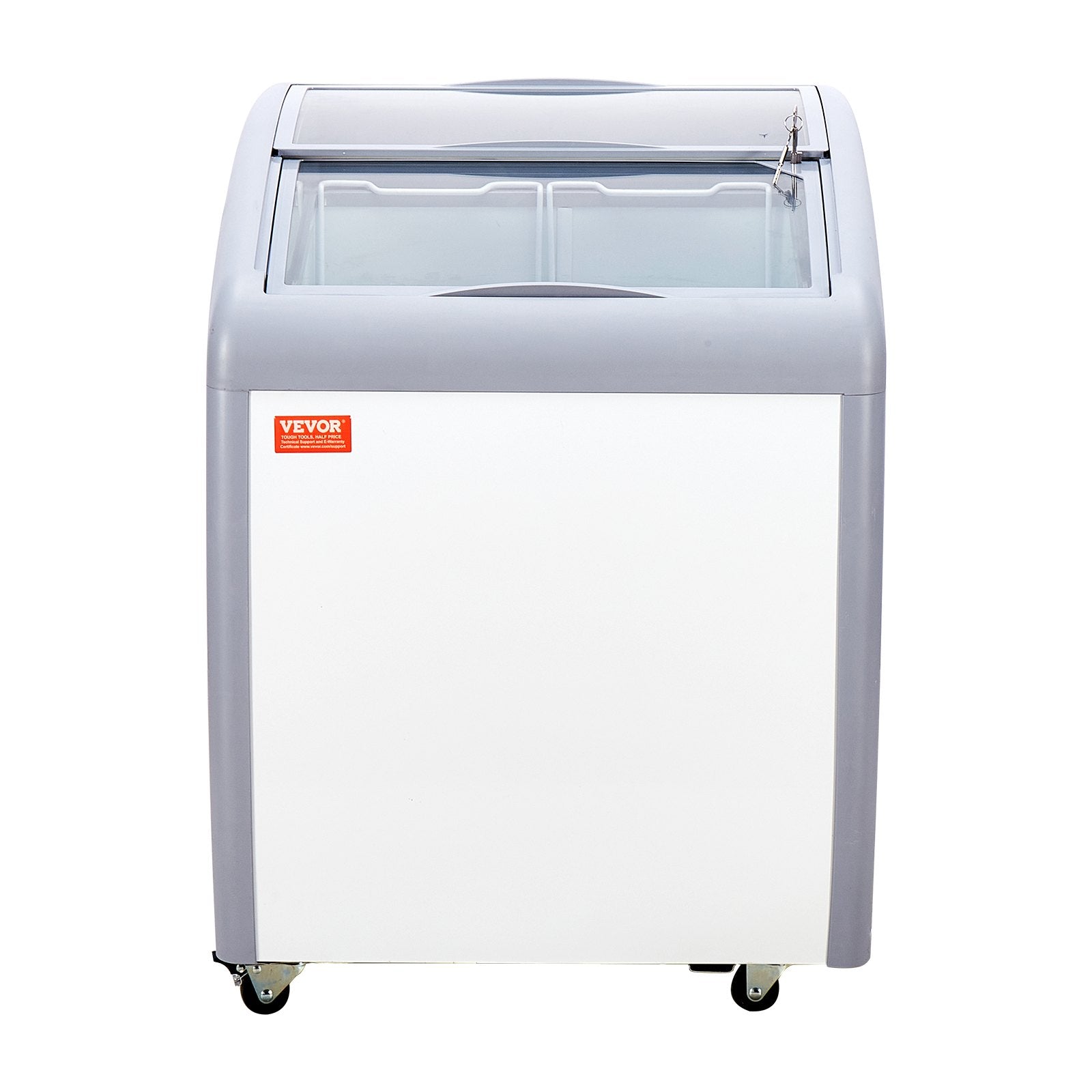 VEVOR 5.4 Cu.ft Commercial Ice Cream Display Case Gelato Dipping Freezer Cabinet 