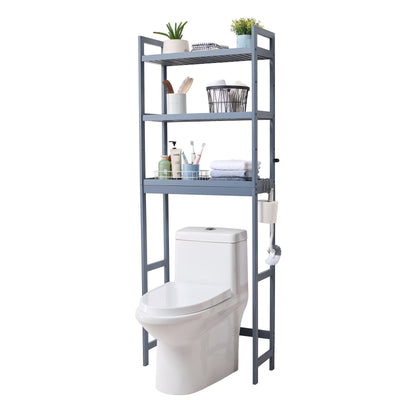 VEVOR Over the Toilet Storage 3-Tier Bathroom Shelf Rack Space Saver Organizer 