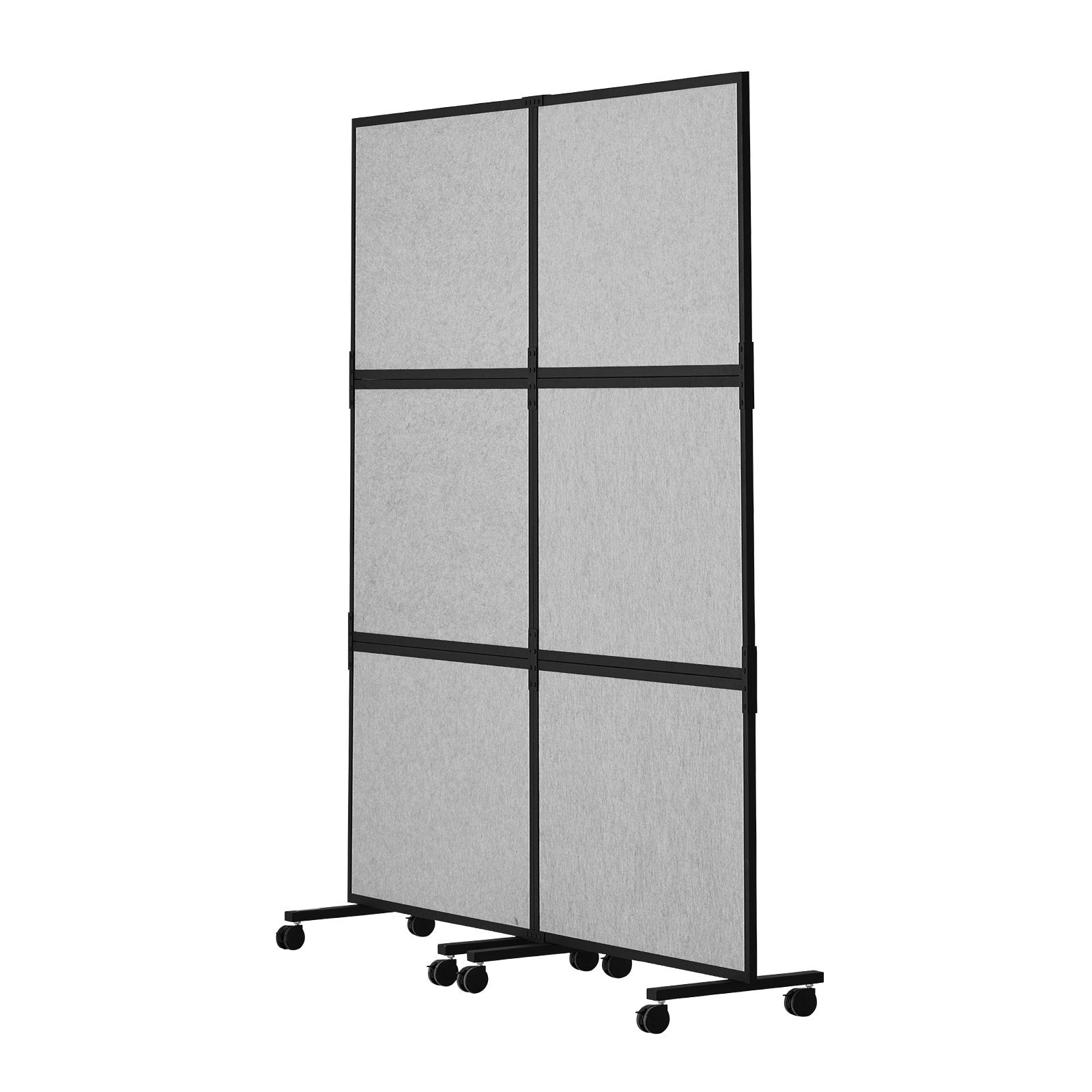 VEVOR Acoustic Room Divider Partition Panel Privacy Screen 2 Pack Light Gray 