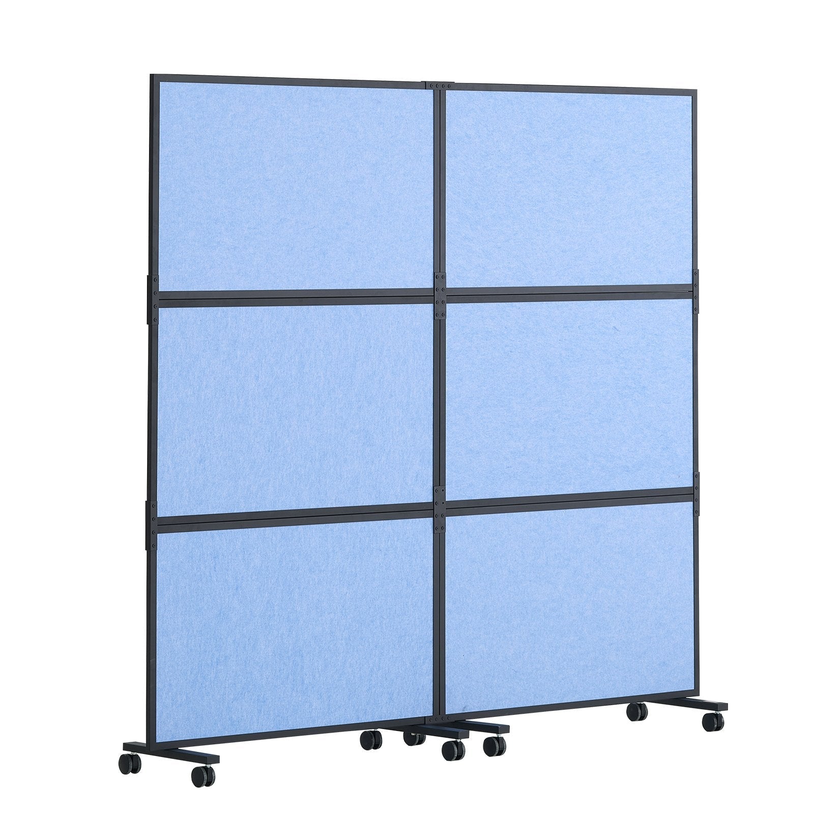 VEVOR Acoustic Room Divider Partition Panel Privacy Screen 2 Pack Indigo Blue 