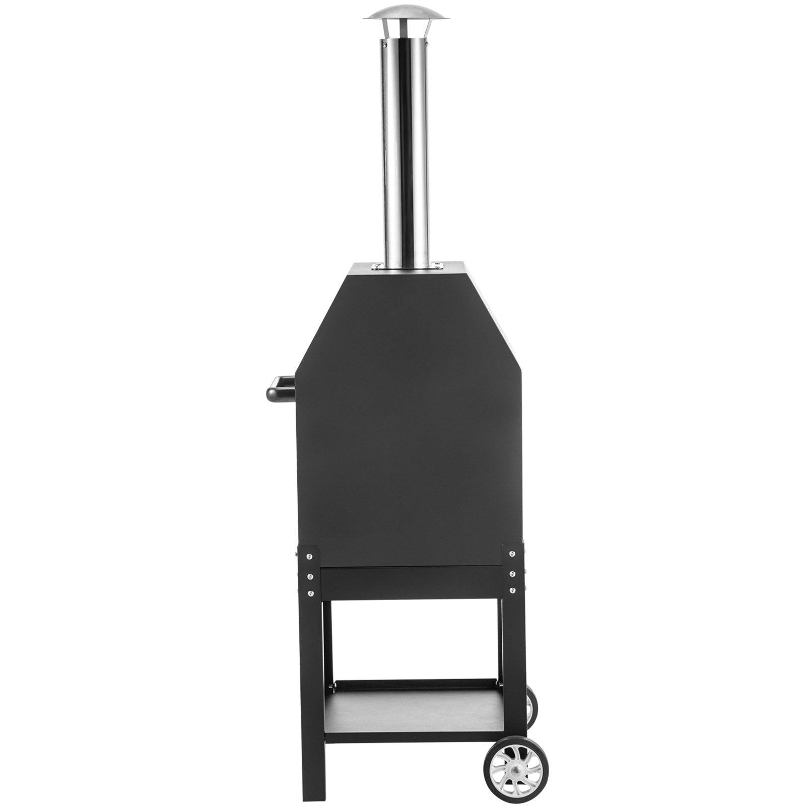 VEVOR Outdoor Pizza Oven, 12\" Wood Fire Oven, 2-Layer Pizza Oven Wood Fired, Wood Burning Outdoor Pizza Oven w/ 2 Removable Wheels, Wood Fired Pizza Maker Ovens w/ 900? Max Temperature for Barbecue 