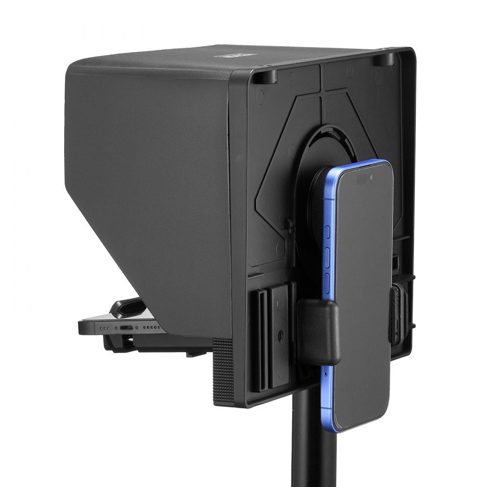 VEVOR 10'' Portable Teleprompter Remote for Webcam Smartphone Live Streaming 