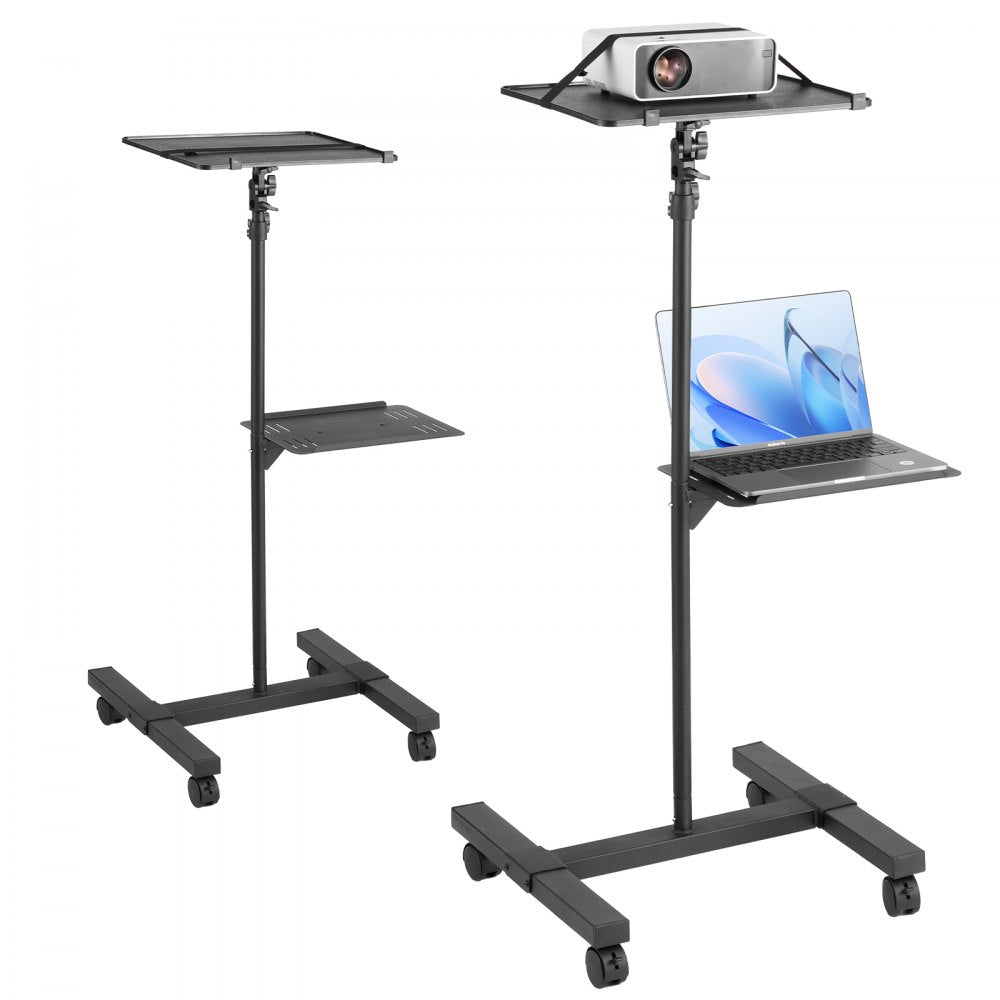 VEVOR Projector Stand with Wheels Projector Floor Stand Height from 22.8-57.3" 