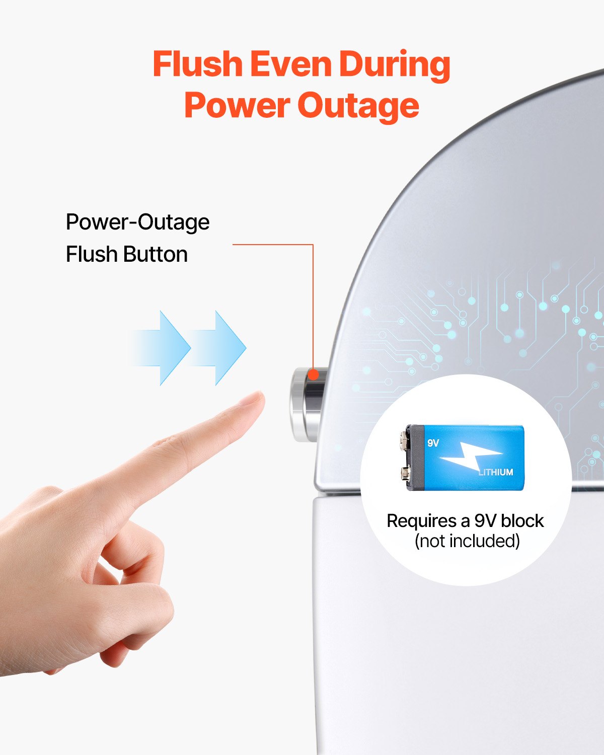 VEVOR Elongated Smart Toilet Auto Freshening Toilet with Heated Toilet Seat 