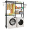 VEVOR Over Washer and Dryer Storage Shelf Two Row 5 Tiers Washer Rack Black