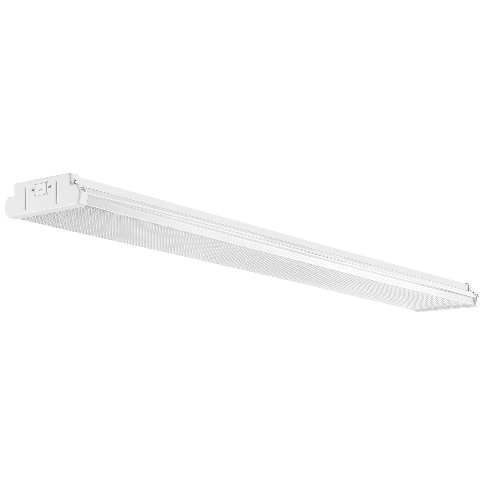 VEVOR 4FT LED Wraparound Light, 40W, 4500LM Flush Mount LED Shop Light, 6500K Daylight LED Kitchen Ceiling Lighting Fixtures, for Garage Office Laundry Craft Room Fluorescent Tube Replacement, FCC 