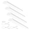 VEVOR 4FT LED Wraparound Light, 50W, 5500LM Flush Mount LED Shop Light, 4 Pack 6500K Daylight LED Kitchen Ceiling Lighting Fixtures, for Garage Office Laundry Fluorescent Tube Replacement, FCC