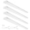 VEVOR 8FT LED Wraparound Light, 110W 10,000LM, Flush Mount LED Shop Light, 4 Pack 6500K Daylight LED Kitchen Ceiling Lighting Fixtures, for Garage Office Laundry Fluorescent Tube Replacement, FCC